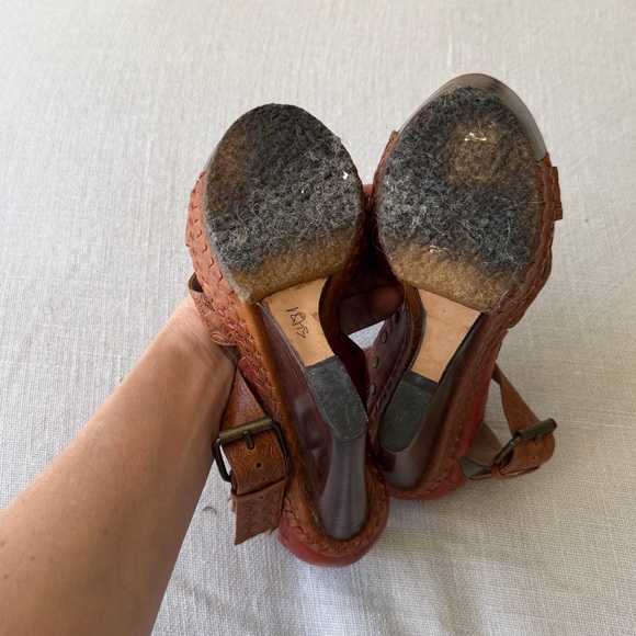 Neiman Marcus Pura López Used High Wedge platform Sexy Hot Dance❤️ Fits 7 to 7.5 - Picture 10 of 11